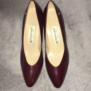 Vintage Etienne Aigner Heels Leather Pumps Sz 6